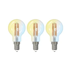 LUUMR Smart LED druppellamp set van 3 E14 4.2W CCT helder Tuya