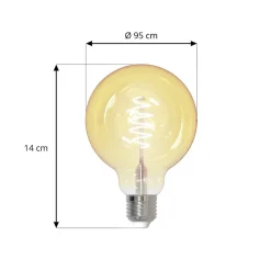 LUUMR Smart LED E27 G95 4.9W helder ZigBee Hue