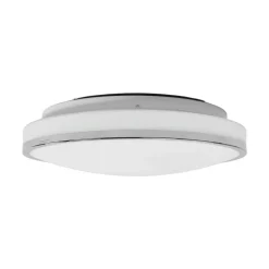 Lyss - LED badkamer plafondlamp met chromen rand
