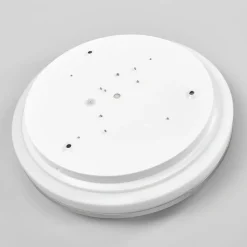 Lyss - LED badkamer plafondlamp met chromen rand