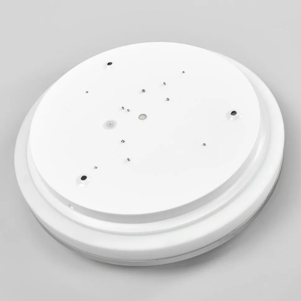 Lyss - LED badkamer plafondlamp met chromen rand