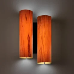 LZF Black Note Duplet wandlamp zwart/kersen