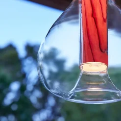 LZF Eris LED hanglamp glas aluminium/kersen