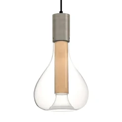 LZF Eris LED hanglamp glas aluminium/beuken