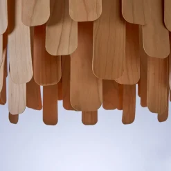 LZF Maruja houten hanglamp, kersen