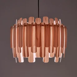 LZF Maruja houten hanglamp, roze