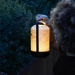 LZF Mini Chou LED tafellamp accu, beuken