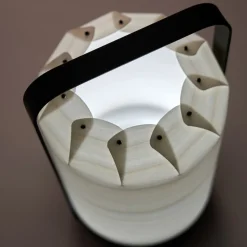 LZF Mini Chou LED tafellamp accu, grijs