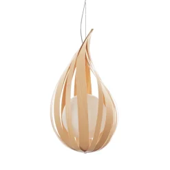 LZF Raindrop hanglamp medium, beukenhout