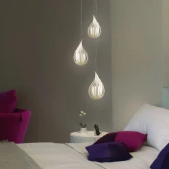 LZF Raindrop medium hanglamp, ivoor