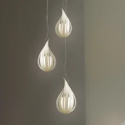 LZF Raindrop mini hanglamp, ivoor