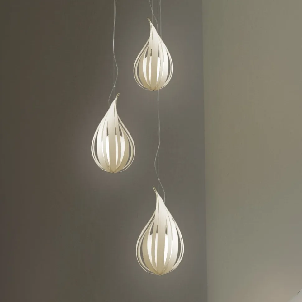 LZF Raindrop mini hanglamp, ivoor