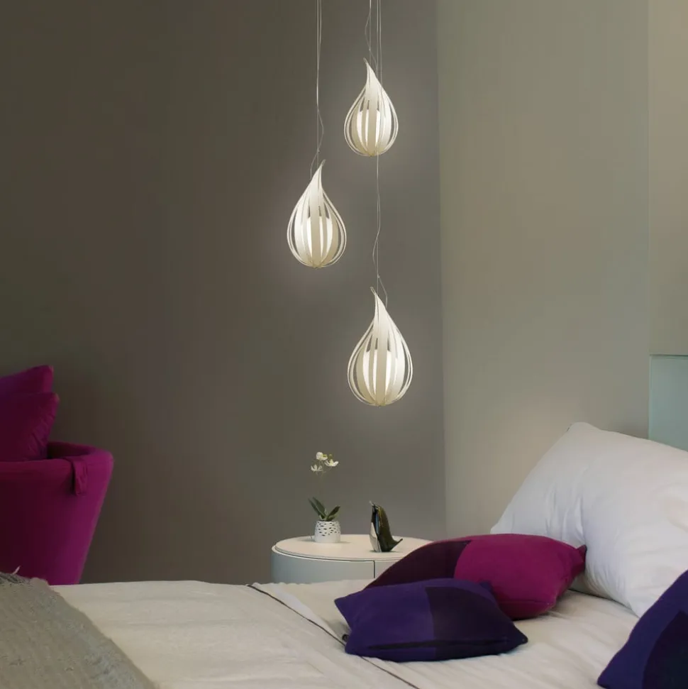 LZF Raindrop mini hanglamp, ivoor