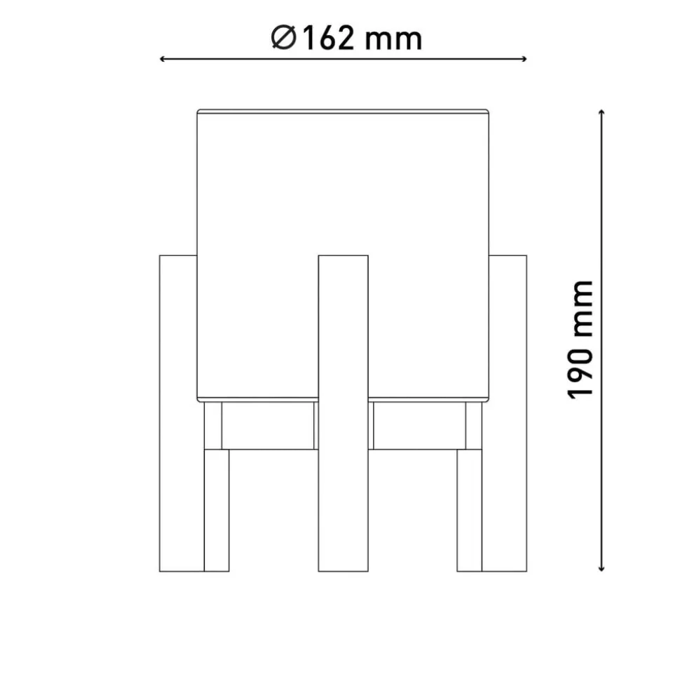 Madita LED tafellamp, hoogte 19 cm, Natur