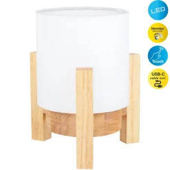 Madita LED tafellamp, hoogte 19 cm, Natur