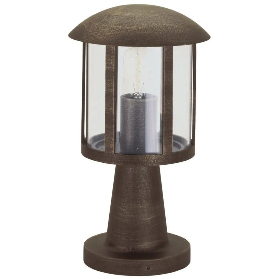 Mads sokkellamp in landhuisstijl bruin