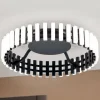 Mansion LED plafondlamp, zwart en wit Ø 43 cm