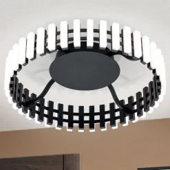 Mansion LED plafondlamp, zwart en wit Ø 43 cm