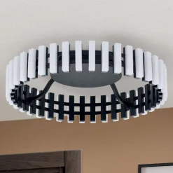 Mansion LED plafondlamp, zwart en wit Ø 43 cm