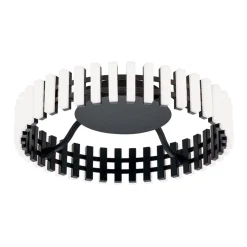 Mansion LED plafondlamp, zwart en wit Ø 43 cm