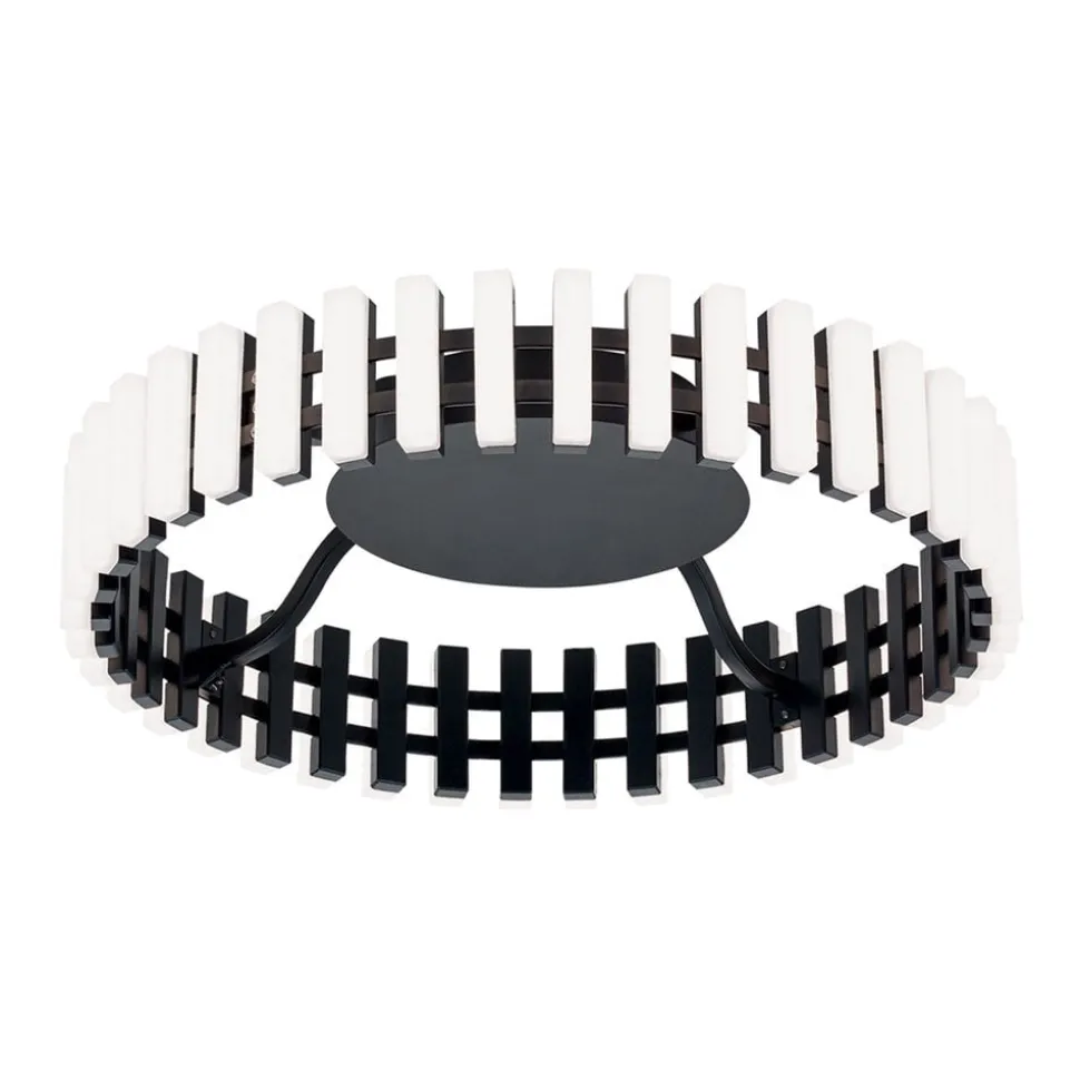 Mansion LED plafondlamp, zwart en wit Ø 43 cm