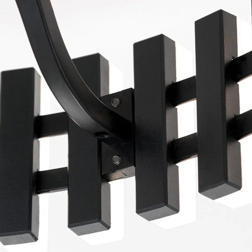 Mansion LED plafondlamp, zwart en wit Ø 43 cm