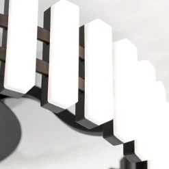 Mansion LED plafondlamp, zwart en wit Ø 43 cm