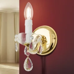 Marie Claire wandlamp, kristalglas, 1-lamp