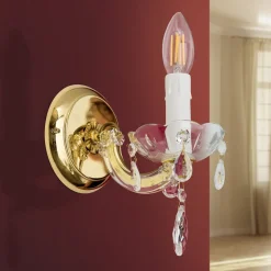 Marie Claire wandlamp, kristalglas, 1-lamp