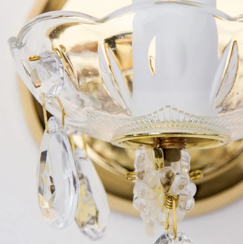 Marie Claire wandlamp, kristalglas, 1-lamp