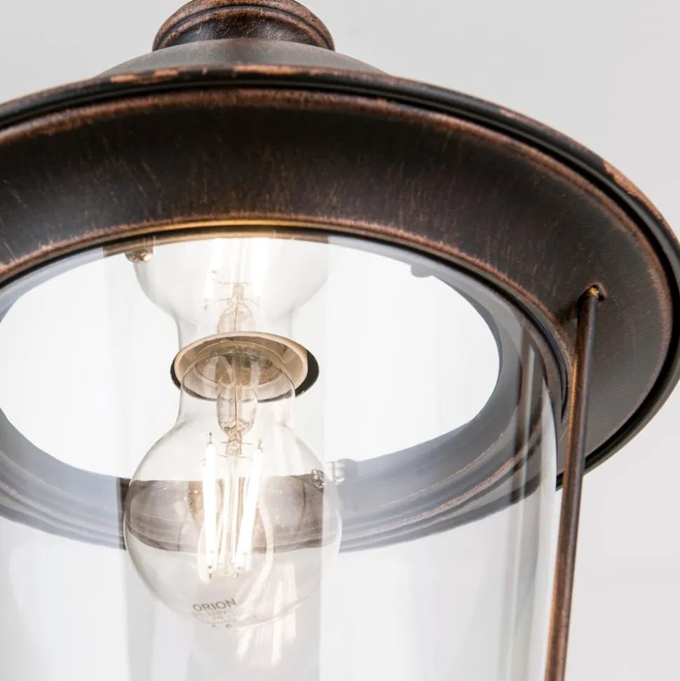 Mariella buiten hanglamp, zwart-koper, metaal