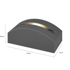 Marka LED buitenlamp, aluminium donkergrijs