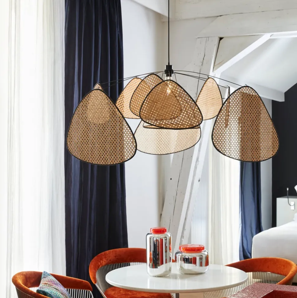 MARKET SET hanglamp Screen XL, 60 cm, naturel, rotan