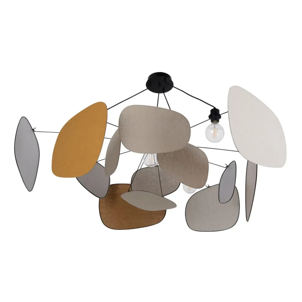 MARKET SET Hanglamp Screen 70's, Ø 150 cm, linnen, kleurrijk