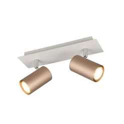 Marley plafondspot bruin/lichtgrijs 30 x 9 cm 2-lamps metaal