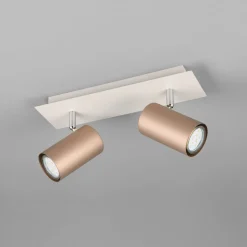 Marley plafondspot bruin/lichtgrijs 30 x 9 cm 2-lamps metaal