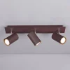 Marley plafondspot, roestkleur, 3-lamps