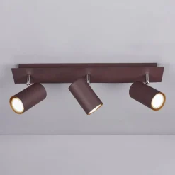 Marley plafondspot, roestkleur, 3-lamps