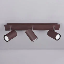 Marley plafondspot, roestkleur, 3-lamps