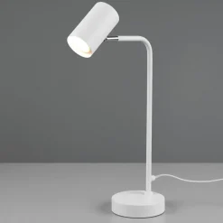 Marley tafellamp, wit, hoogte 45 cm, metaal