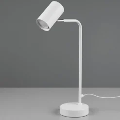 Marley tafellamp, wit, hoogte 45 cm, metaal