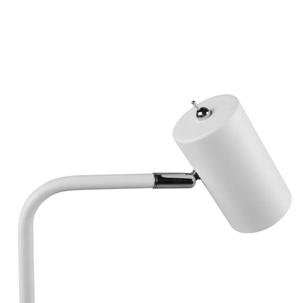 Marley tafellamp, wit, hoogte 45 cm, metaal