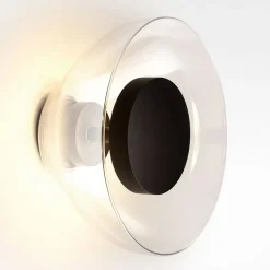 MARSET Aura LED wandlamp, Ø 18 cm, transparant