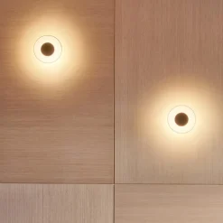 MARSET Aura LED wandlamp, Ø 18 cm, transparant