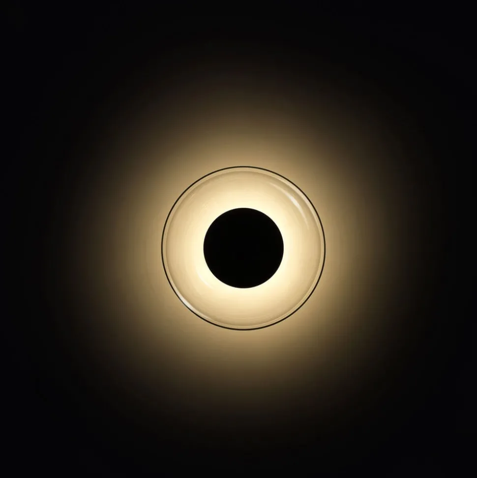 MARSET Aura LED wandlamp, Ø 18 cm, transparant