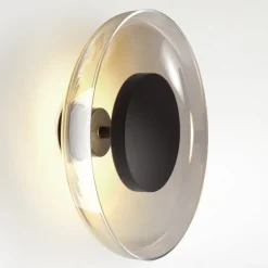 MARSET Aura LED wandlamp, Ø 25 cm, rookgrijs