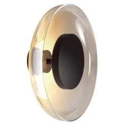 MARSET Aura LED wandlamp, Ø 25 cm, rookgrijs