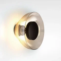 MARSET Aura LED wandlamp, Ø 18 cm, rookgrijs