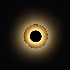 MARSET Aura LED wandlamp, Ø 18 cm, rookgrijs