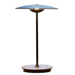 MARSET Ginger LED oplaadbare tafellamp hout, wengé/wit